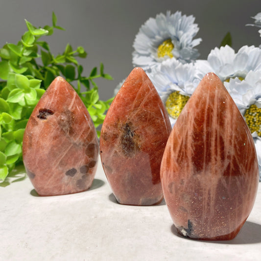 2.5"-3.3" Golden Sunstone Free Form Crystal Healing Bulk Wholesale