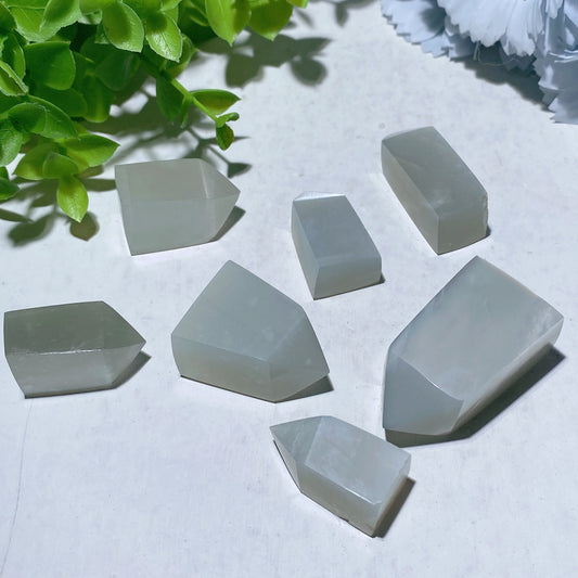1.0"-2.0" Green Moon Stone Crystal Point Crystal Healing Bulk Wholesale