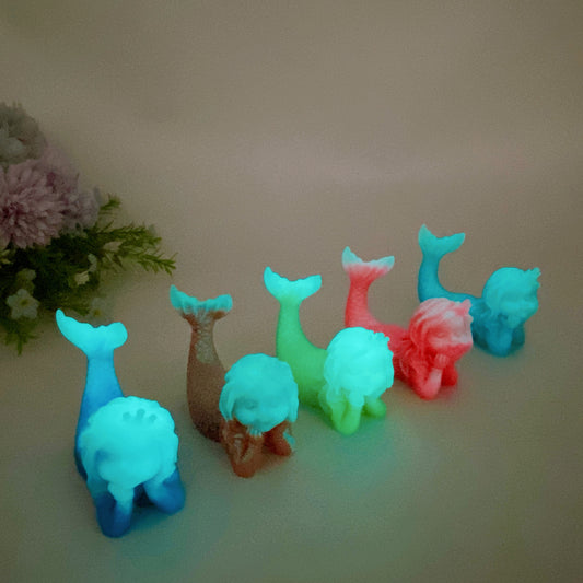 3.3" Luminous Mermaid Carving Crystal Carving Bulk Wholesale