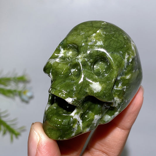 2.3" Serpentine Skull Carving Crystal Healing Bulk Whoelsale