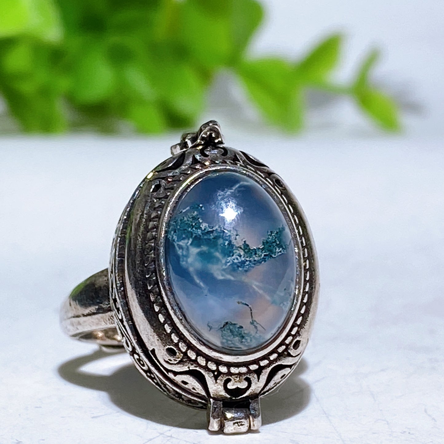 White Cooper Crystal Poison Ring Crystal Healing Bulk Wholesale
