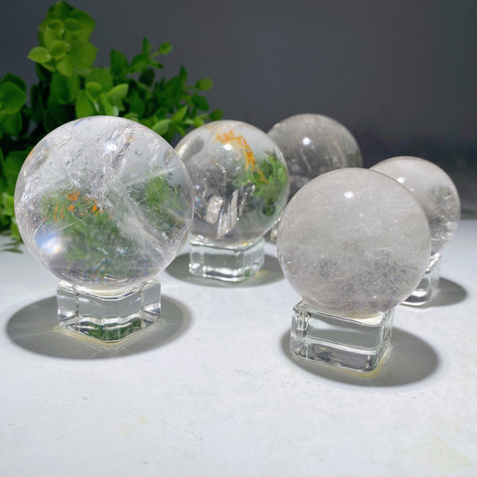 1.3"-2.5" Clear Quartz Sphere Crystal Healing Bulk Wholesale