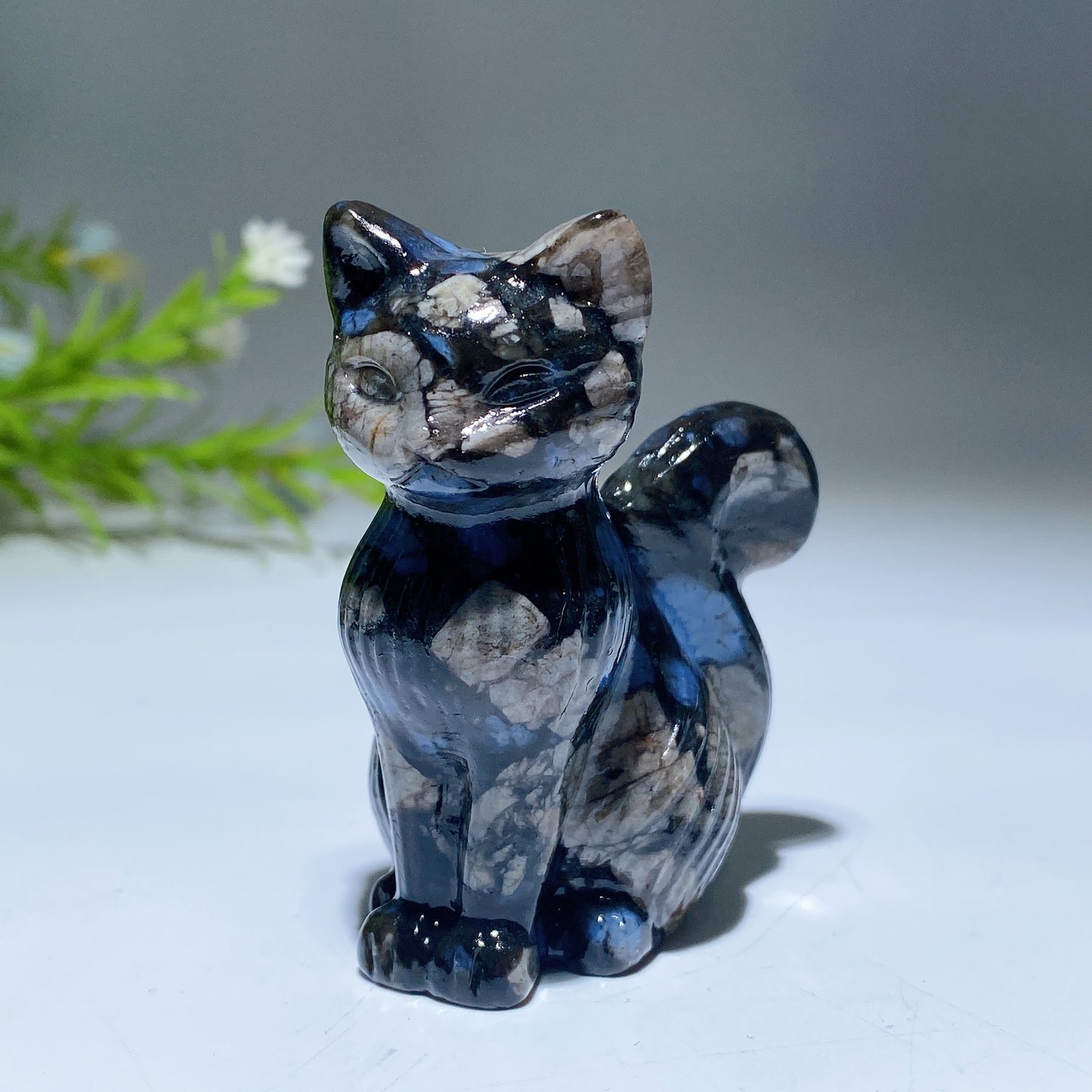 2.4" Crystal Cat Carving Crystal Healing Bulk Wholesale