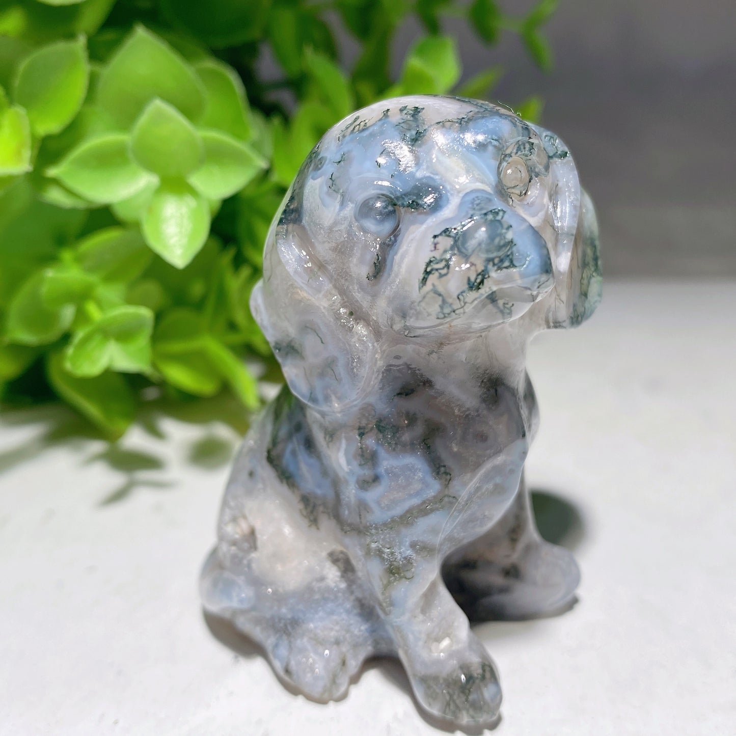 2.4" Mixed Crystal Dog Carvings Crystal Healing Bulk Wholesale