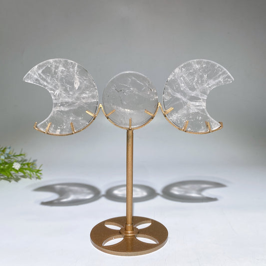 Crystal Sun & Moon Carvings with Stand Crystal Healing Bulk Wholesale