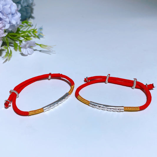 Silver Golden Tibetan Red String Bracelet Crystal Healing Bulk Wholesale