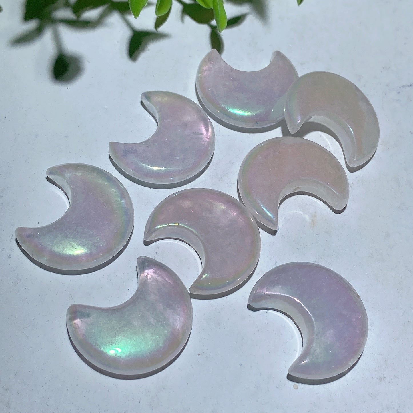 30mm Aura Crystal Moon Carvings Crystal Healing Bulk Wholesale