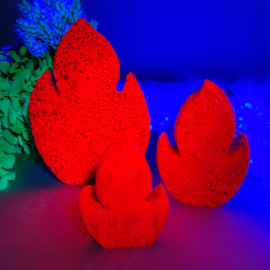 2.9"-5.5" Honeycomb Ruby Flames Carvings Crystal Healing Bulk Wholesale