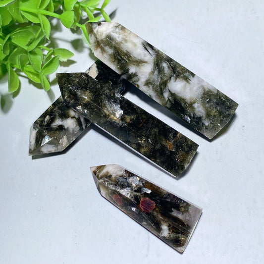 2.0"-3.3" Green Mica Crystal Points Crystal Healing Bulk Wholesale