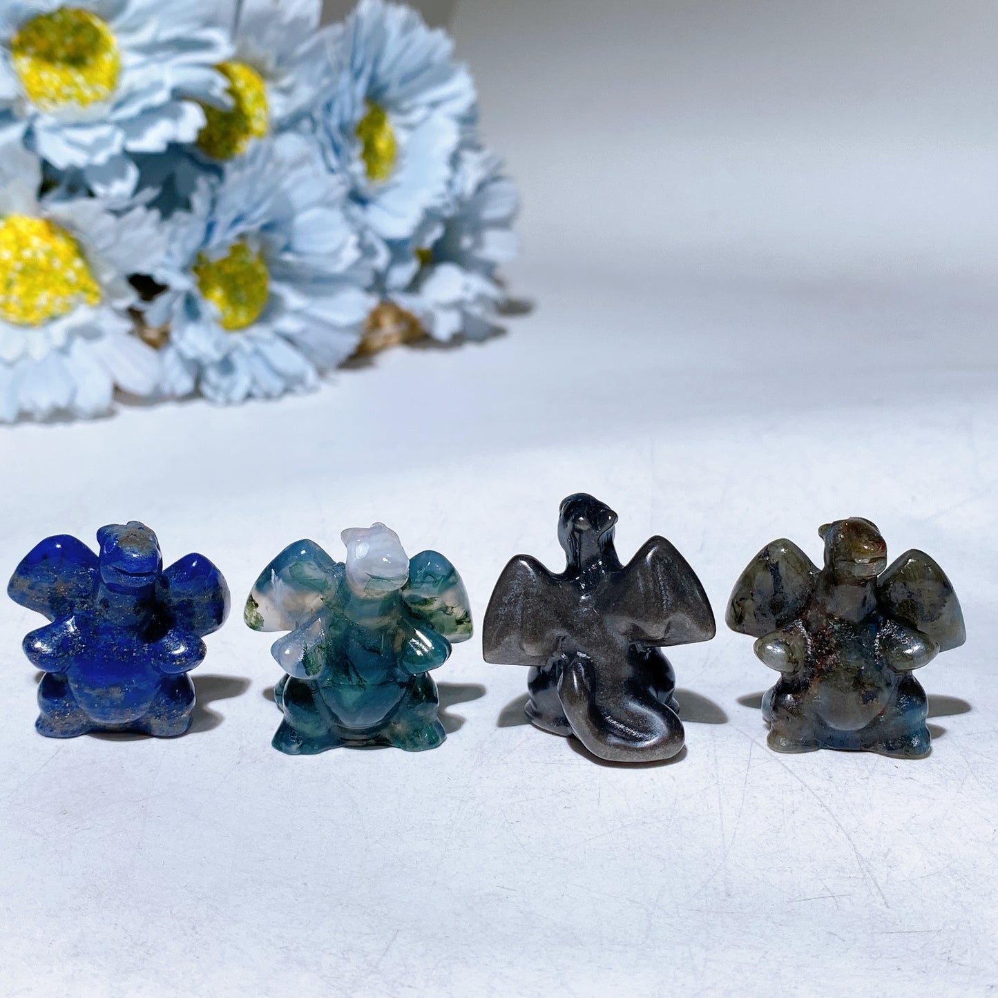 1.2" Mini Crystal Charizard Pokemon Carving Crystal Healing Bulk Wolesale