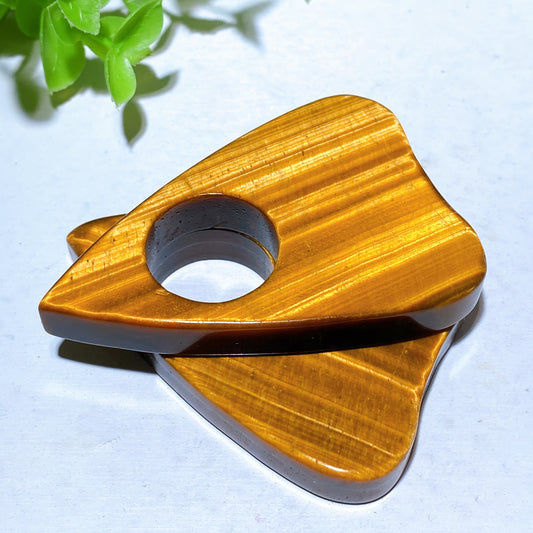 2.7" Yellow Tiger's Ouija Borad Carvings Crystal Healing Bulk Wholesale