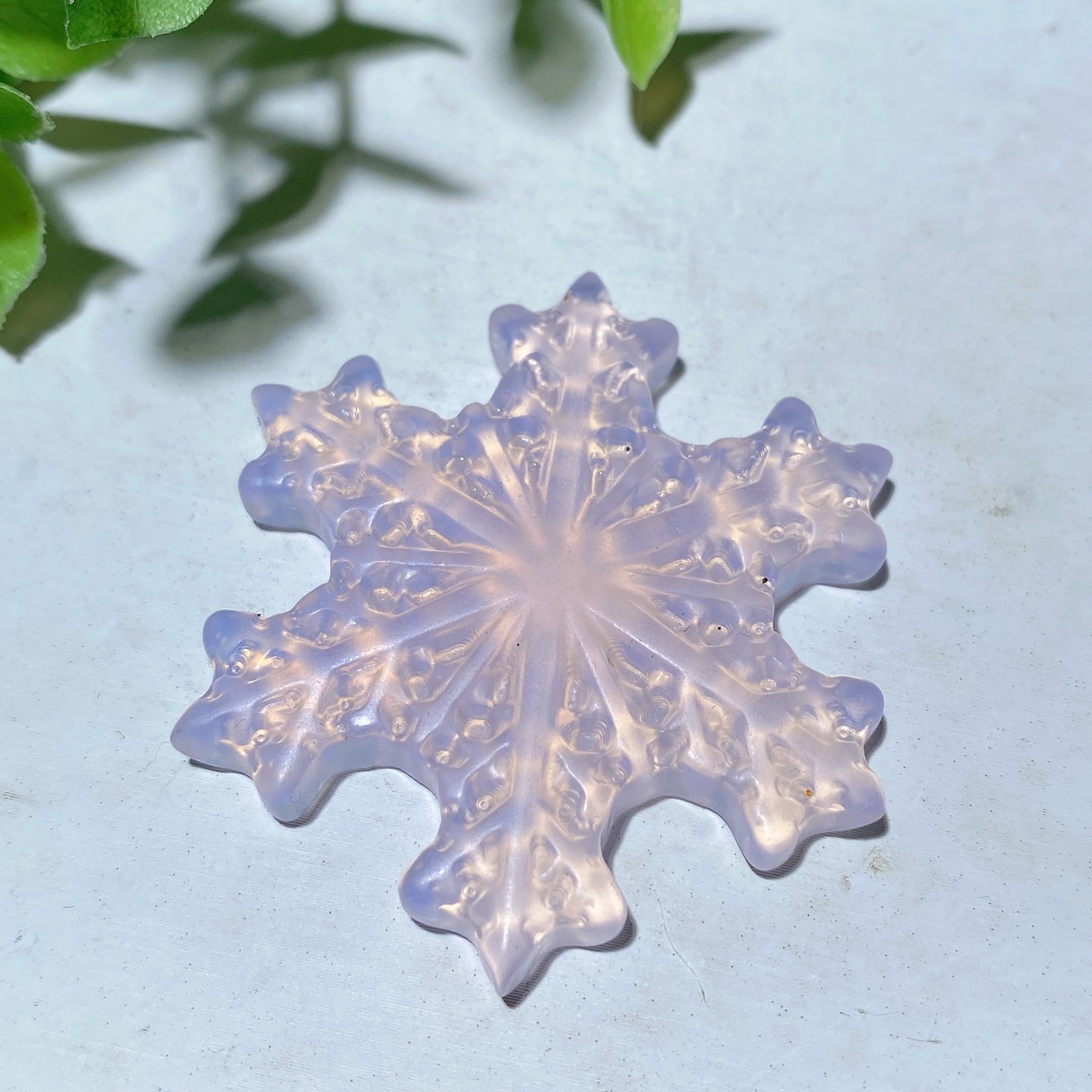 2.0" Mixed Crystal Snowflake Carvings Crystal Healing Bulk Wholesale