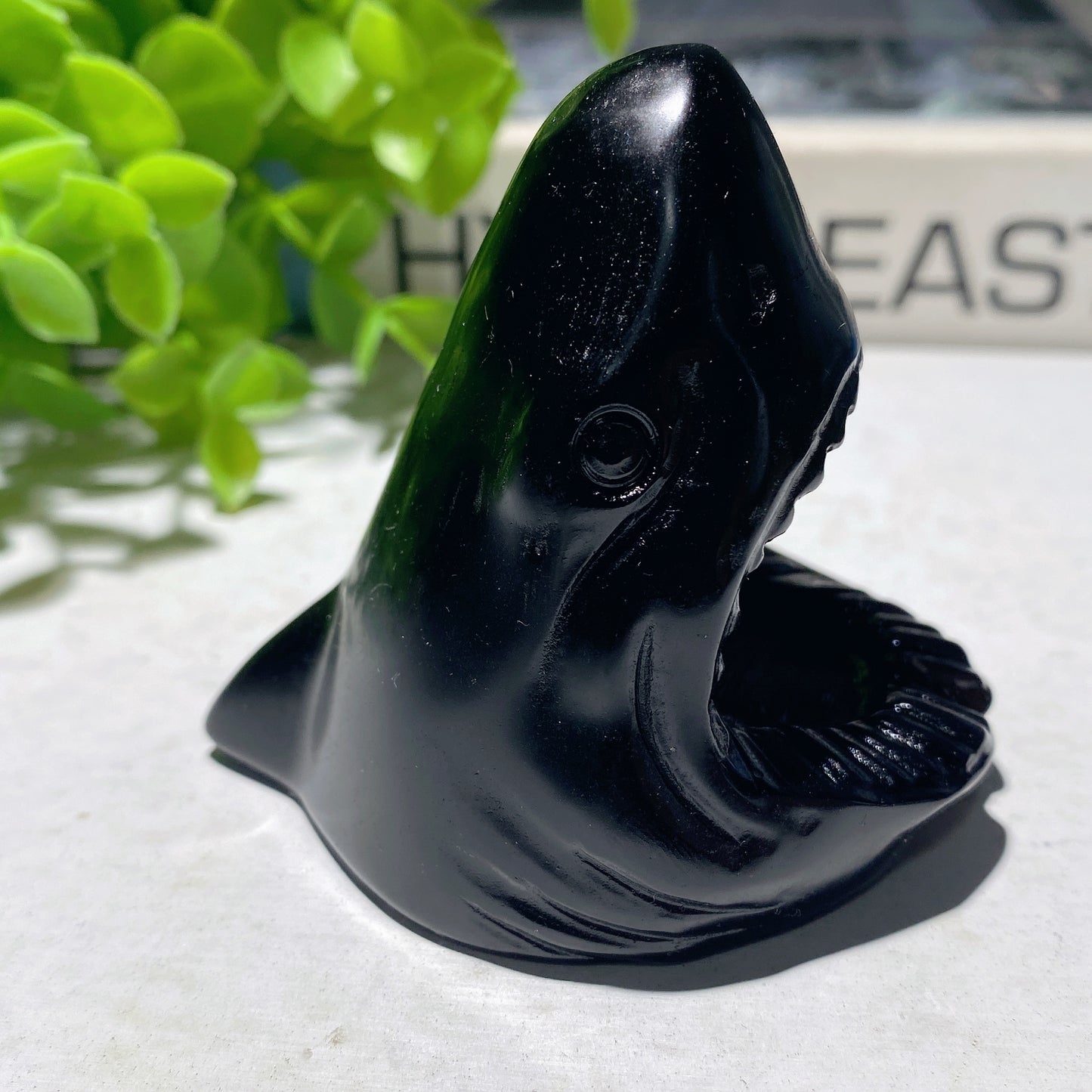 2.3" Mixed Crystal Shark's Head Carvings Crystal Healing Bulk Wholesale
