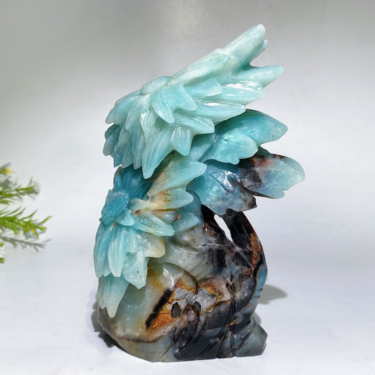 Unique Hand Carved Caribbean Calcite Sun Flowers Free Form Crystal Healing Bulk Wholesale