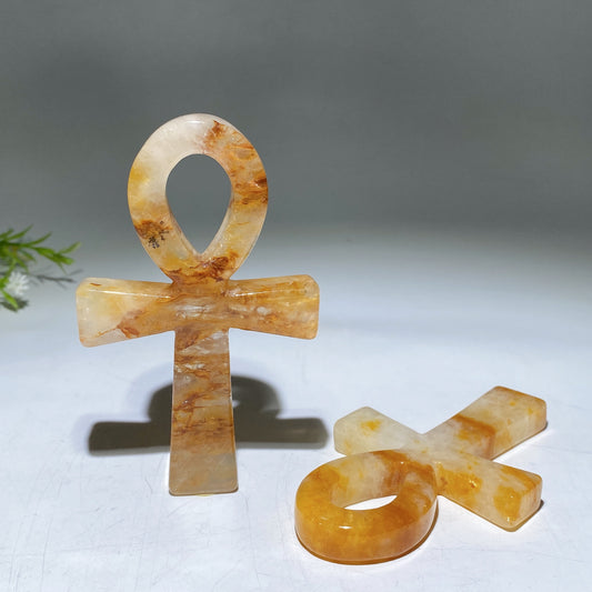4.2" Golden Healer Anka Carving Crystal Healing Bulk Wholesale