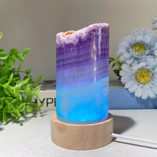 2.5"-5.0" Fluorite Cylinder Lamp Crystal Healing Bulk Wholesale