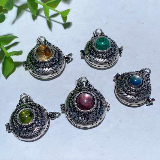Mixed Crystal Hollowed-out Pendant Crystal Healing Bulk Wholesale