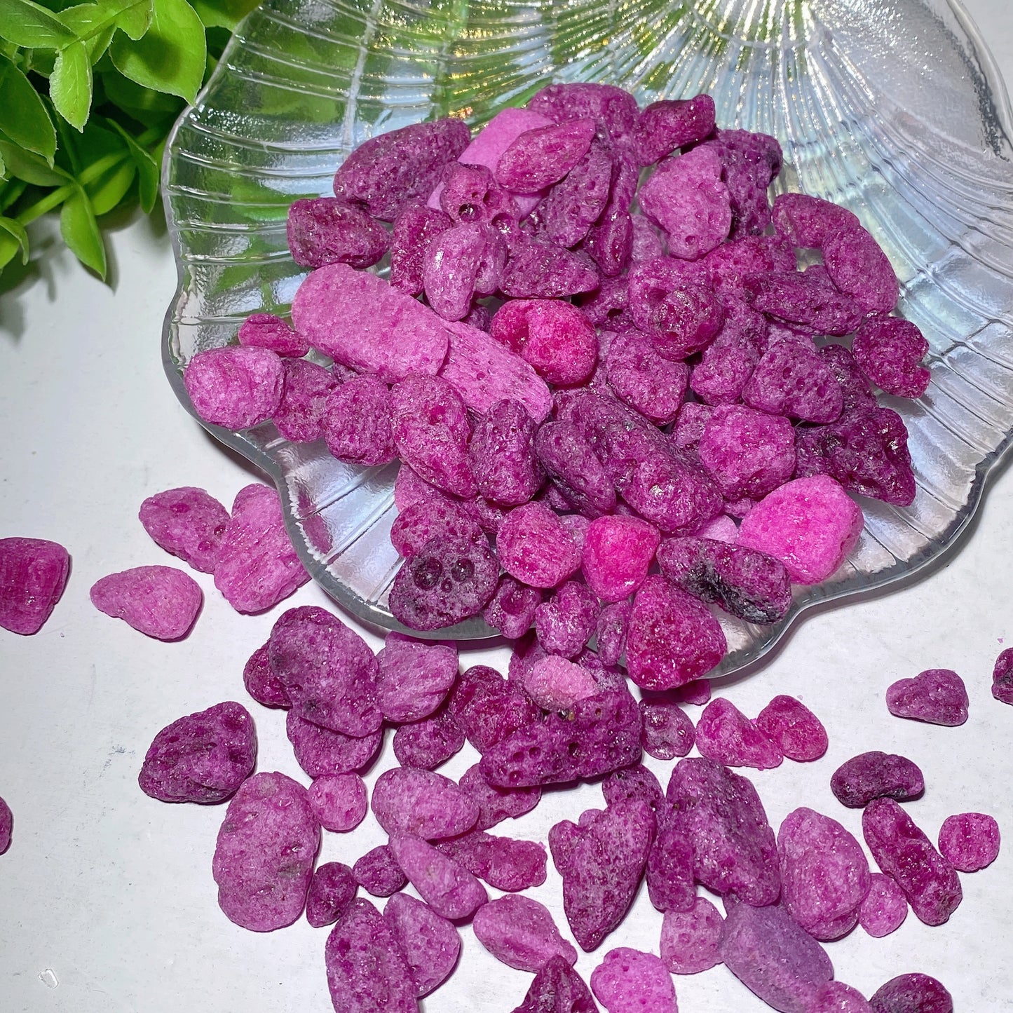 10-20mm Honeycomb Ruby Clacite Chips Bag Crystal Healing Bulk Wholesale