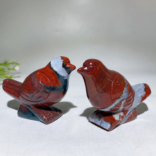 3.8" Ocean Jasper Bird Carving Crystal Healing Bulk Wholesale