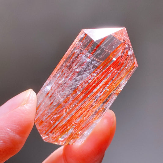 Unique Red Rutilated Quartz DT Point Crystal Healing Bulk Wholesale