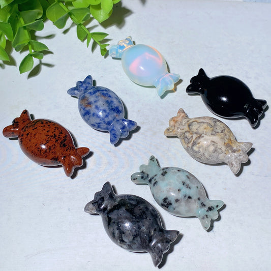 2.0" Mixed Crystal Candy Carvings Crystal Healing Bulk Wholesale