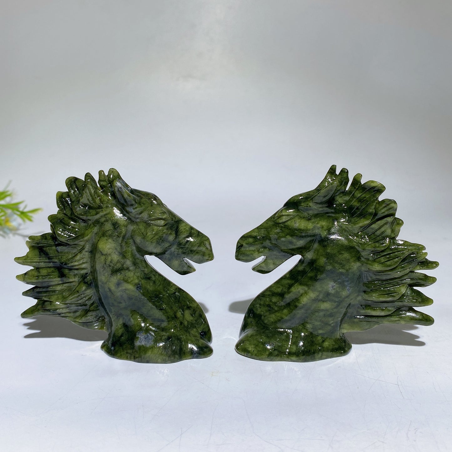 3.0" Serpentine Horse Head Carving Crystal Healing Bulk Wholesale