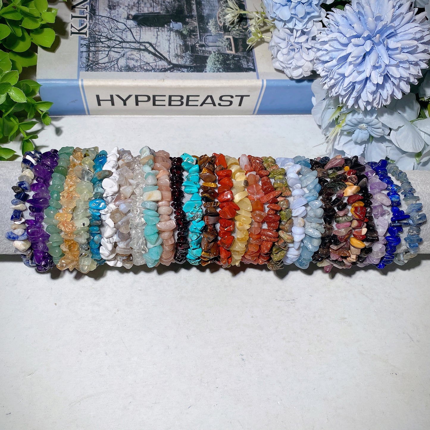 5-9mm Mixed Crystal Chips Bracelet Crystal Healing Bulk Wholesale