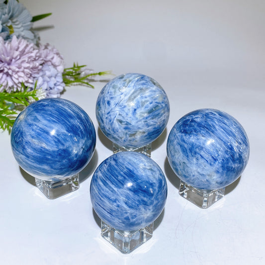 4-8cm Blue Kyanite Sphere Crystal Healing Bulk Wholesale