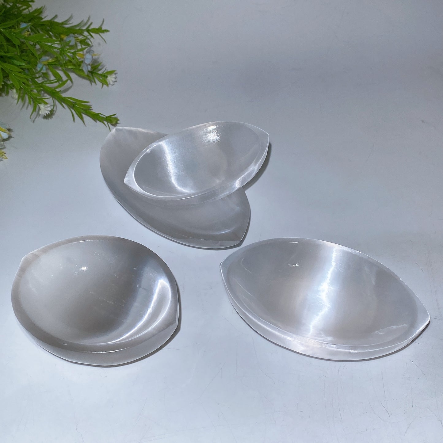10-15cm Selenite Oval Bowl Crystal Healing Bulk Wholesale