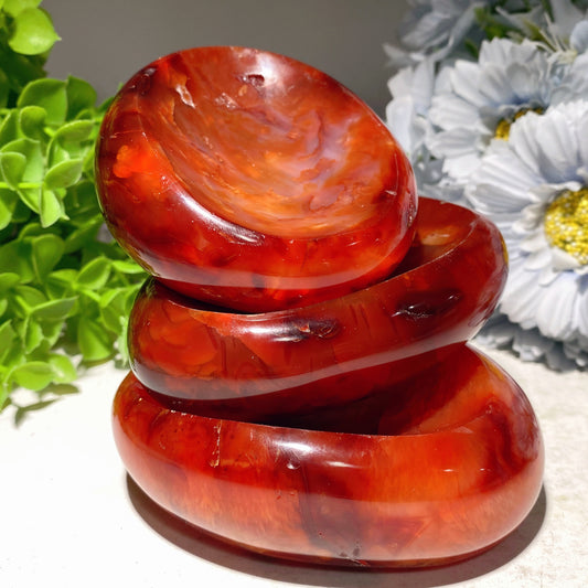 3.3"-3.8" Carnelian Bowl Carvings Crystal Healing Bulk Wholesale