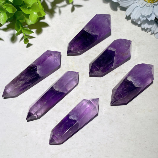 2.0"-2.4" Amethyst DT Points Crystal Healing Bulk Wholesale