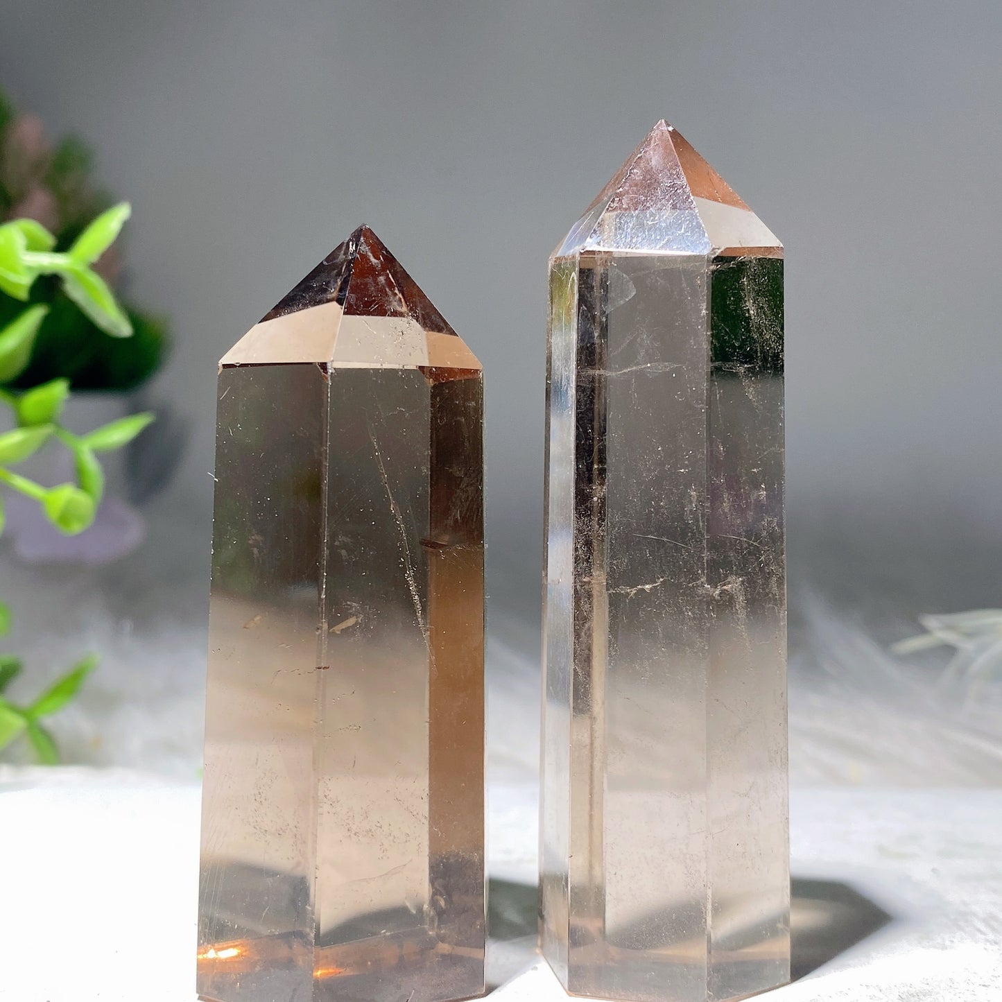 2.5"-3.2" Smokey Quartz Points 200g Crystal Healing Bulk Wholesale