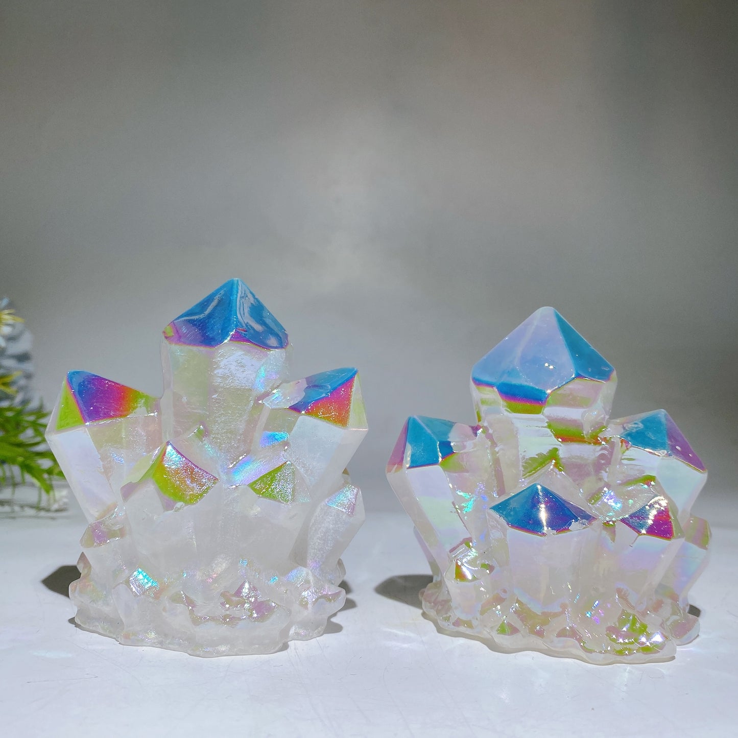 3.1" Aura Quartz Cluster Shaper Carving Free Form Crystal Healing Bulk Wholesale