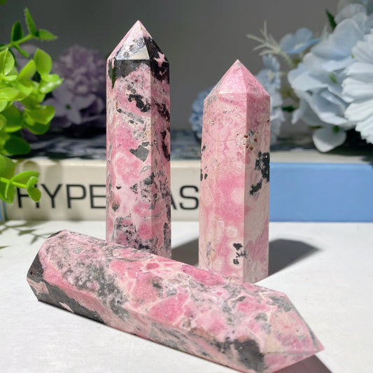 2.0"-4.0" Peru Rhodochrosite Points Crystal Healing Bulk Wholesale