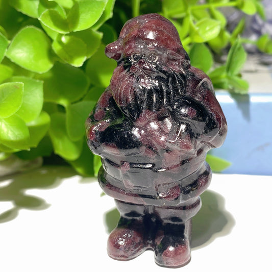 2.3" Mixed Crystal Santa Claus Carvings for Christmas Crystal Healing Bulk Wholesale