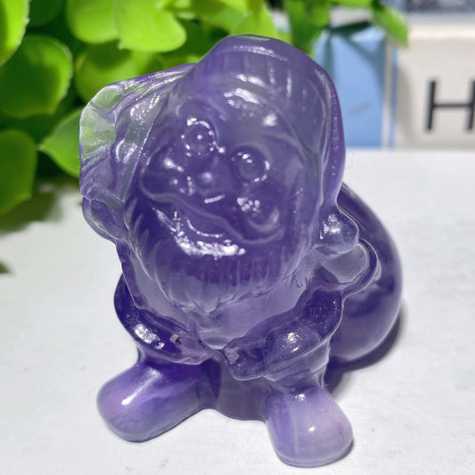 2.0"-2.4" Mixed Crystal Santa Claus Carvings for Christmas Crystal Healing Bulk Wholesale