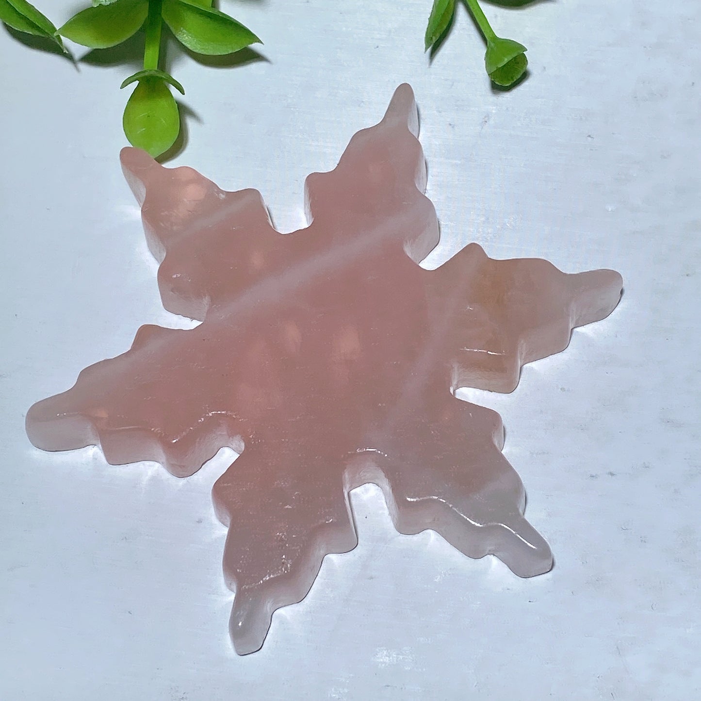 3.0" Mixed Crystal Snowflake Carvings for Christmas Crystal Healing Bulk Wholesale