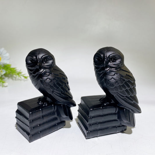 Black Obsidian Raven Owl Ghost Cat Pumpkin Carving 1 Piece Crystal Healing Bulk Wholesale