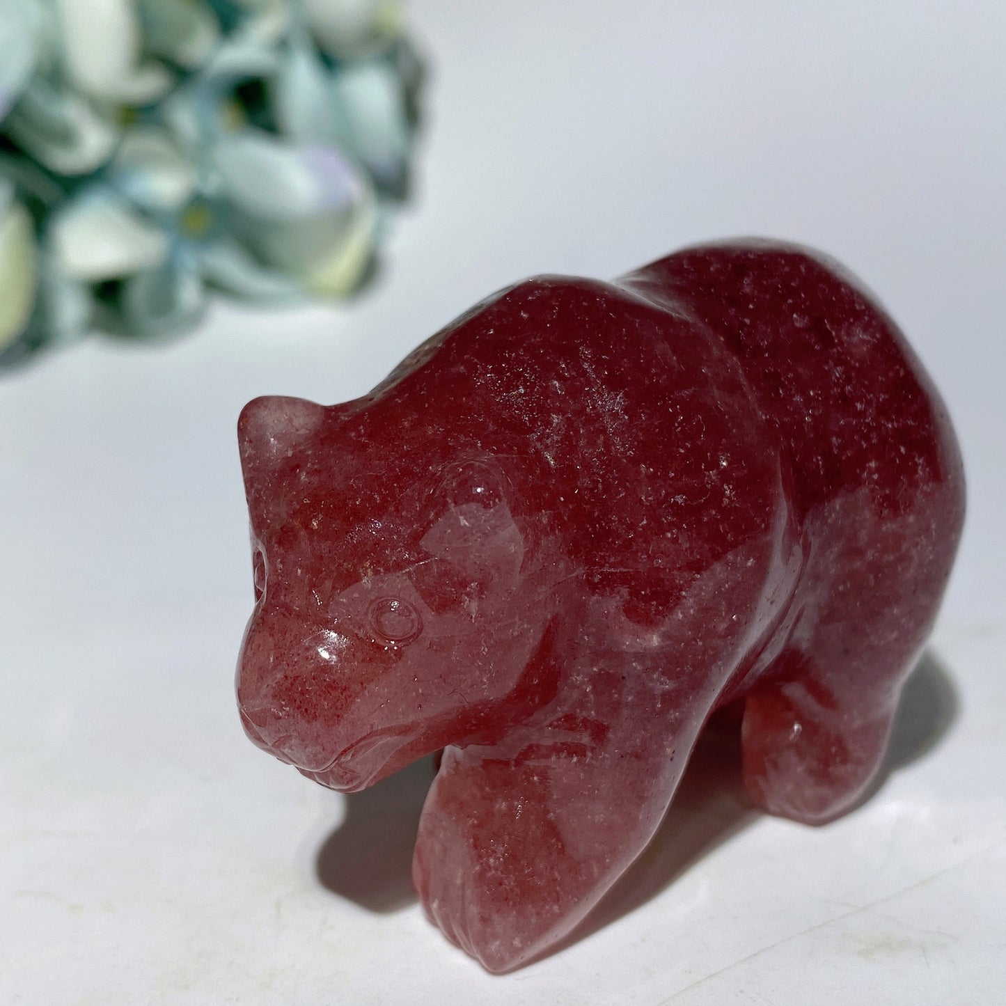 2.3" Mixed Crystal Bear Carvings Crystal Healing Bulk Wholesale