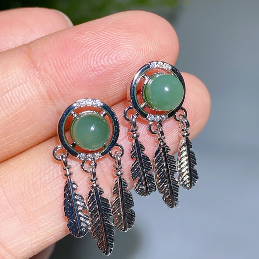 Cooper Siver Plated Crystal Earrings Ear Stud Crystal Healing BulK Wholesale