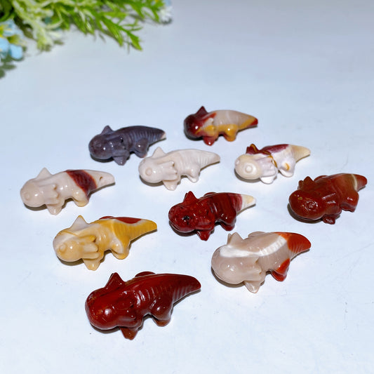 1.4" Mookite Salamander Carving Crystal Healing Bulk Wholesale