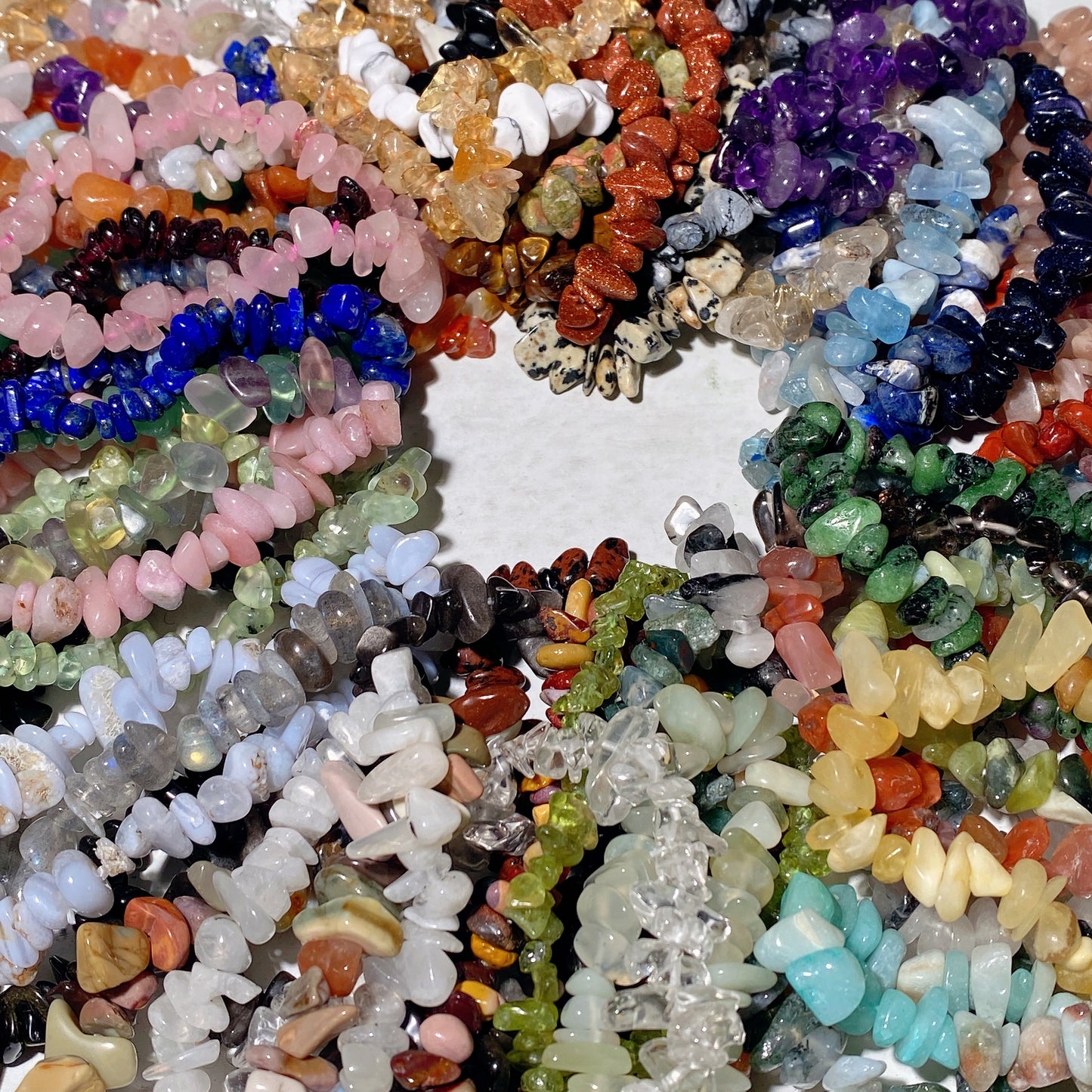 100pcs Mixed Crystal Chips Bracelets Crystal Healing Bulk Wholesale
