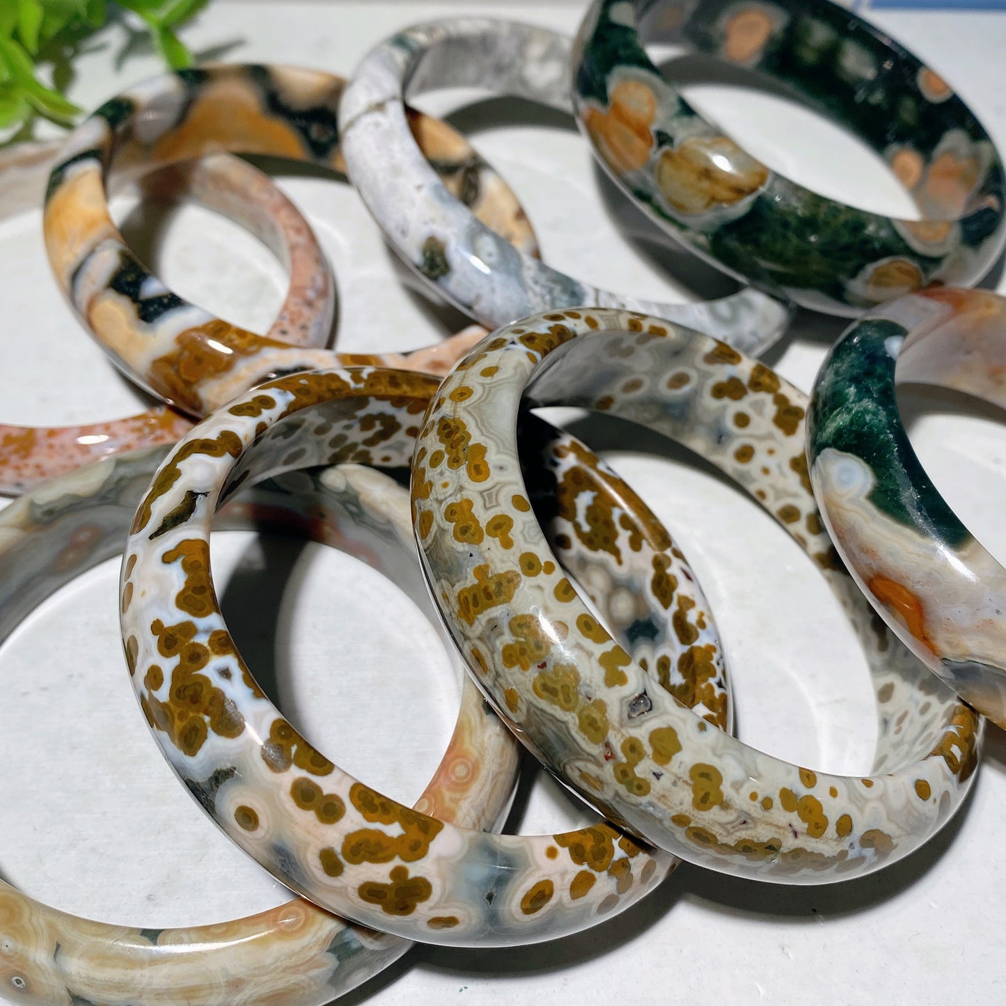 56-59mm Ocean Jasper Bracelet Crystal Healing Bulk Wholesale