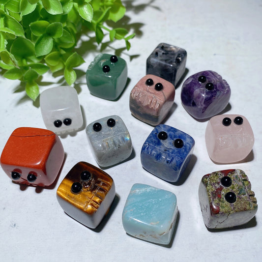 20mm Mixed Crystal Elf Cubes Collection Box Crystal Healing Bulk Wholesale