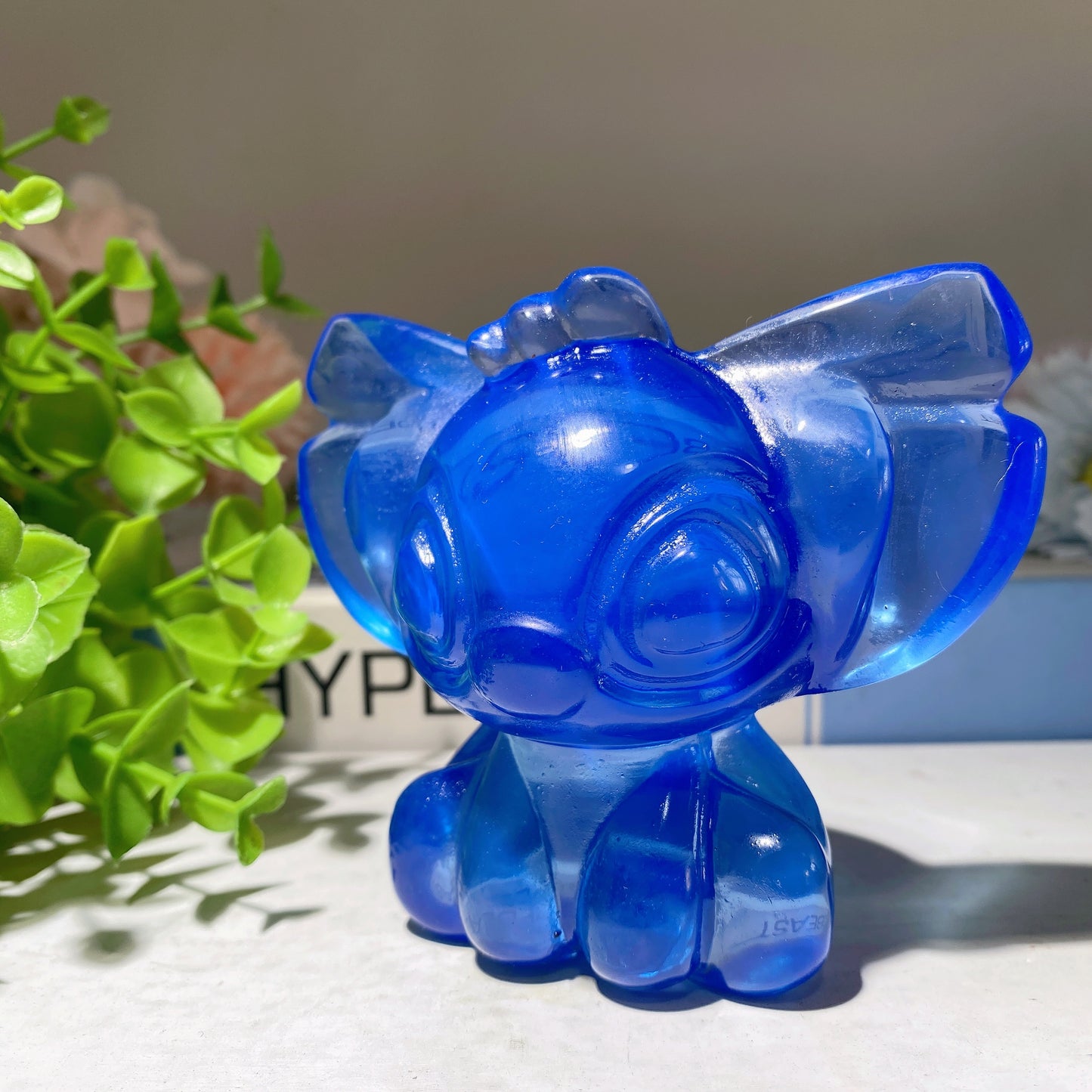 3.9" Blue Opalite Stitch Carvings Crystal Healing Bulk Wholesale