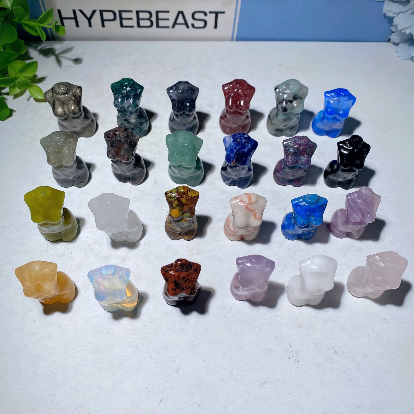 1.4" Mixed Crystal Model Carving Crystal Healing Bulk Wholesale