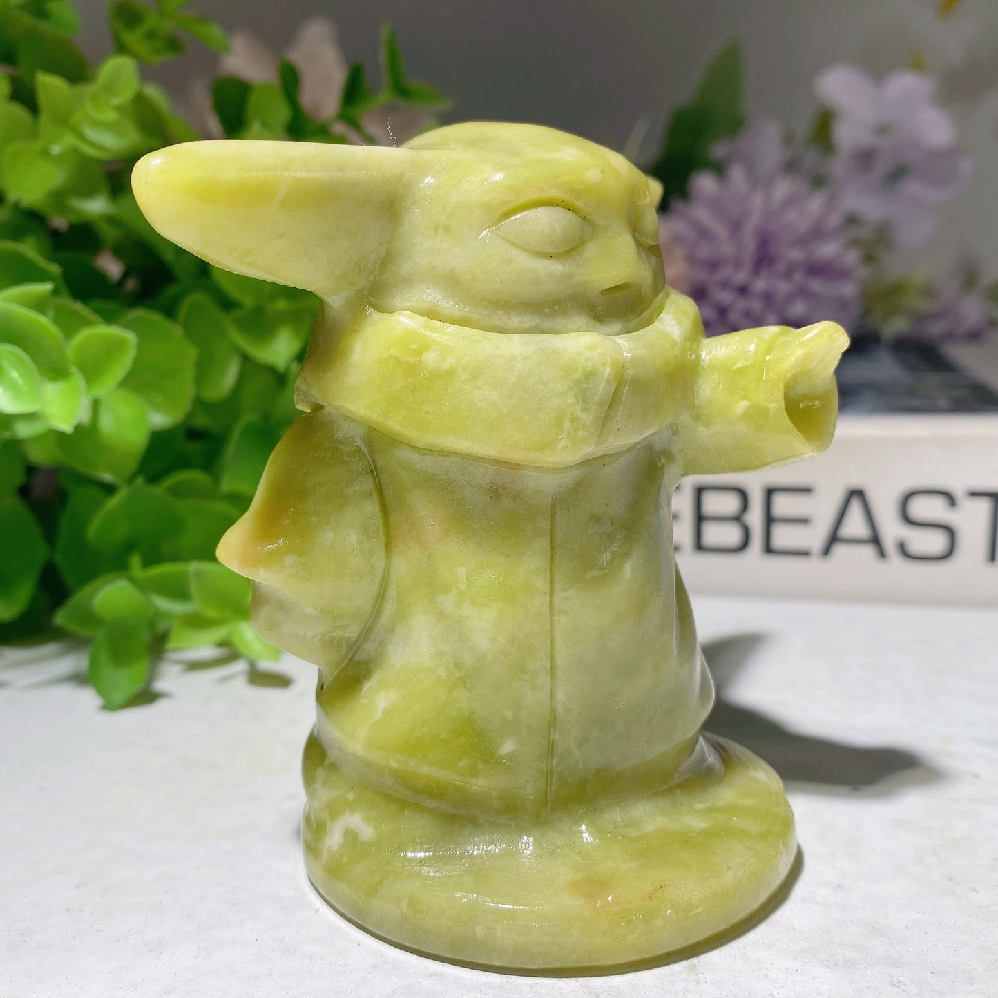 3.1" Serpentine Yoda Carvings Crystal Healing Bulk Wholesale