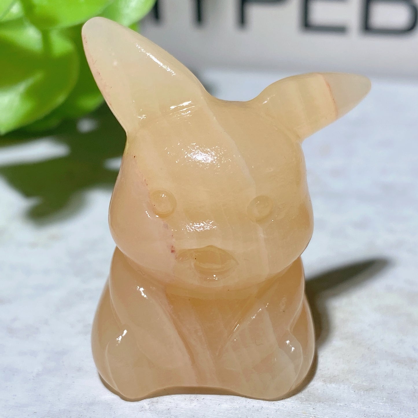 1.3" Orange Calcite Yellow Tiger Eye Pikachu Carvings Crystal Healing Bulk Wholesale