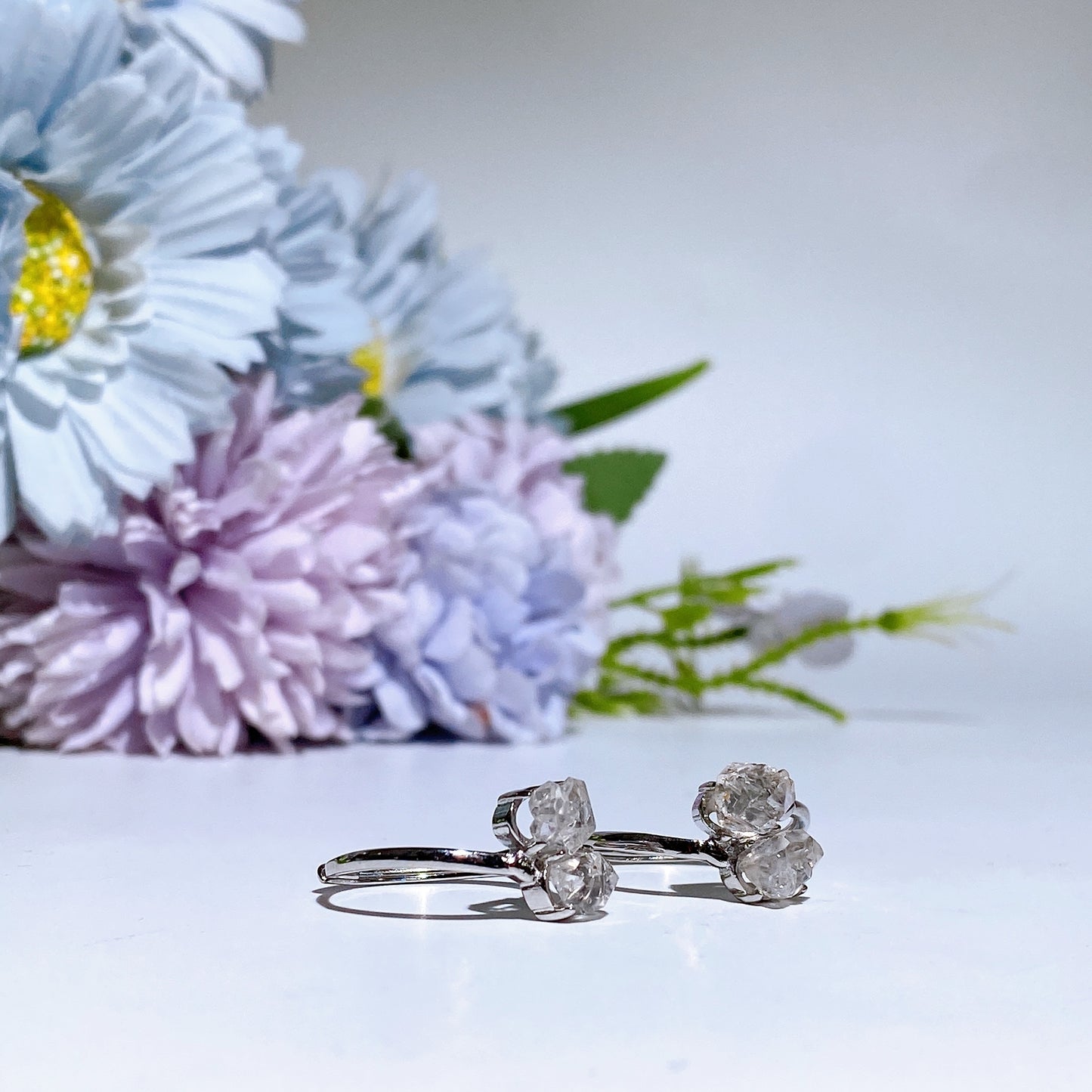 Herkimer Diamond Ring Crystal Healing Bulk Wholesale