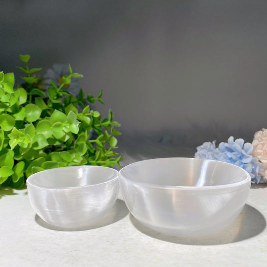 2.3"-3.1" Selenite Bowl Carvings Crystal Healing Bulk Wholesale
